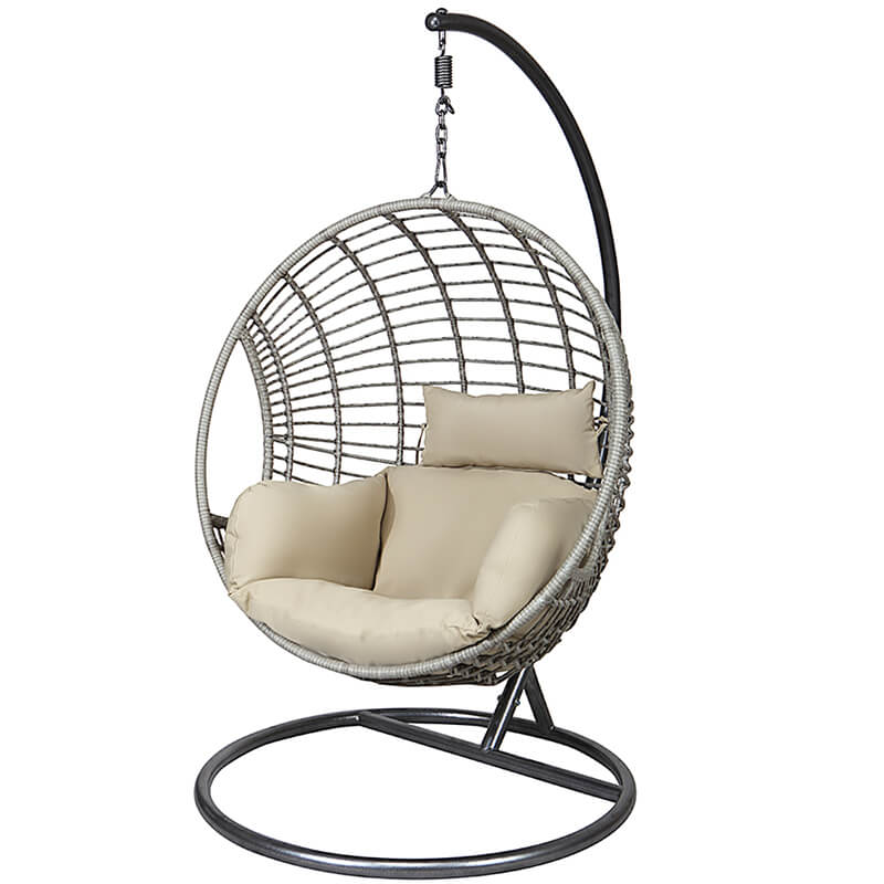 Modern Custom Outdoor Furniture Egg Hanging Swing Chair With Stand 52090C