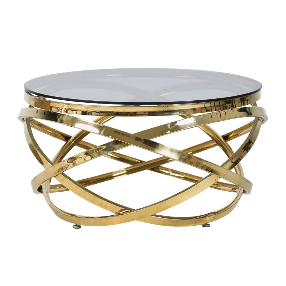 Modern Round Glass Coffee Table For Sale 85059B&85059A-D80