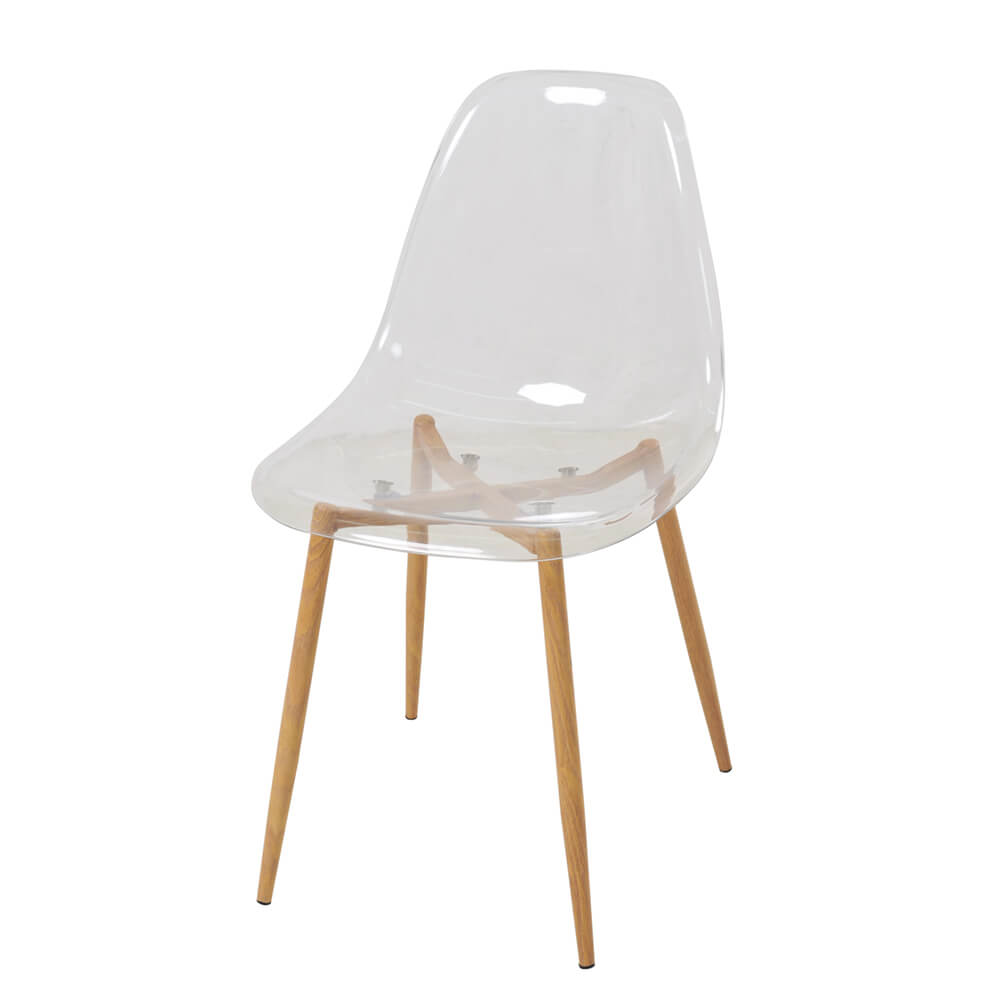 Clear Plastic Plastic Transparent Dining Chairs 80020-PET