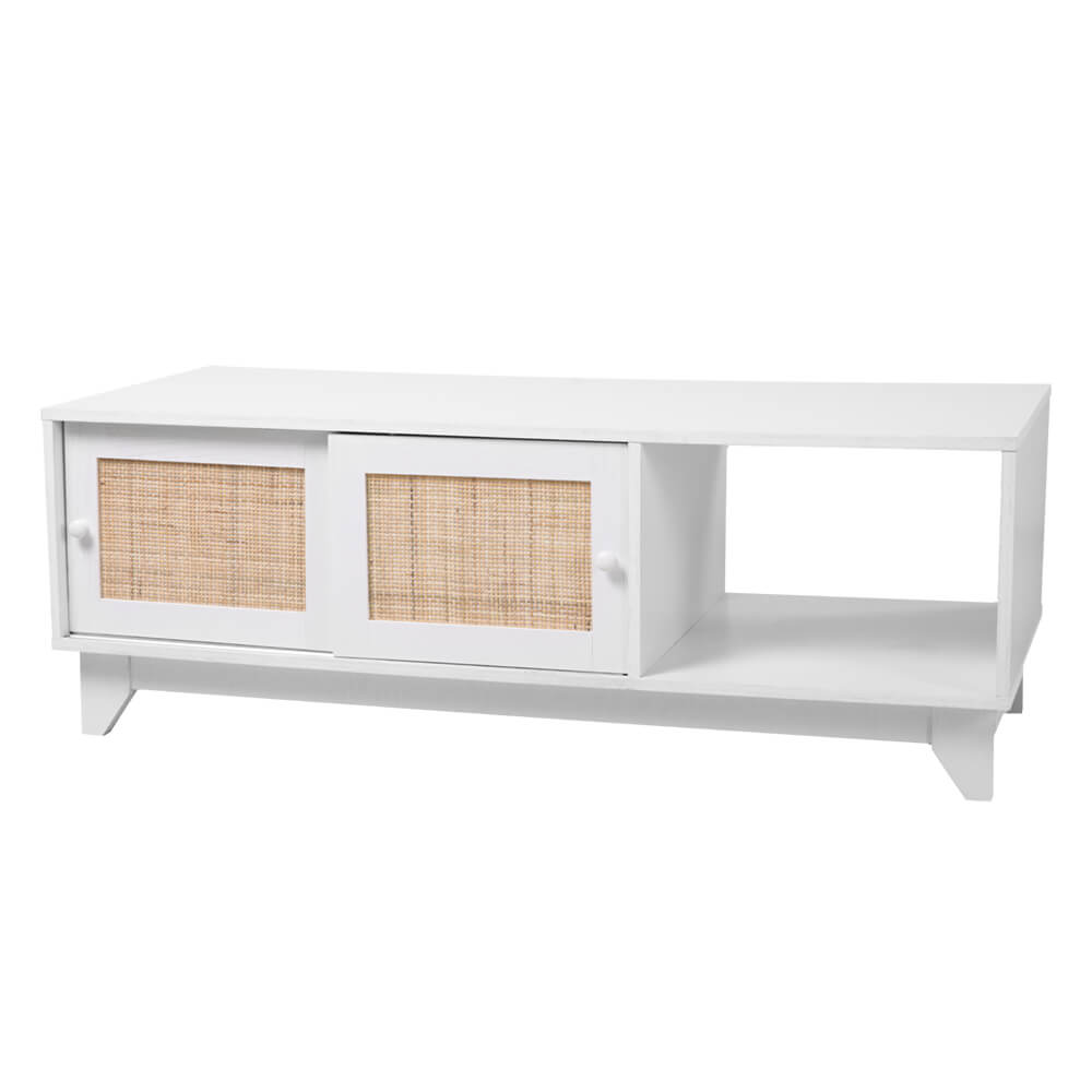 Wholesale Modern White Wood Square Coffee Table For Living Room 31517A