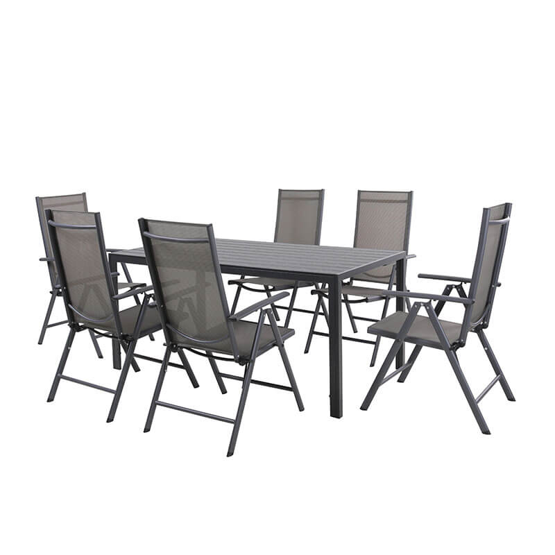 Aluminium Garden Dining Furniture Patio Dining Set 40713F2-SET-7