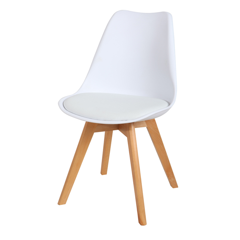 Hot Sale Dining Chairs Tulip Chair White Plastic Chairs 80033