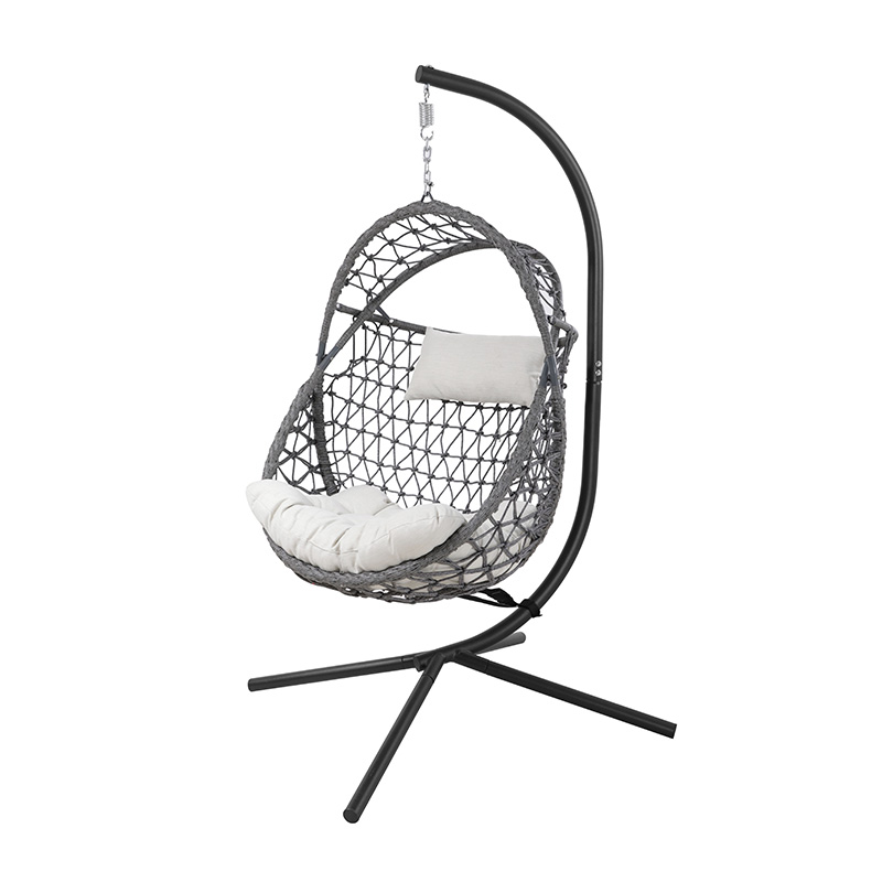 Factory Hanging Chair Patio Swing Chair Egg With Stand 52670C