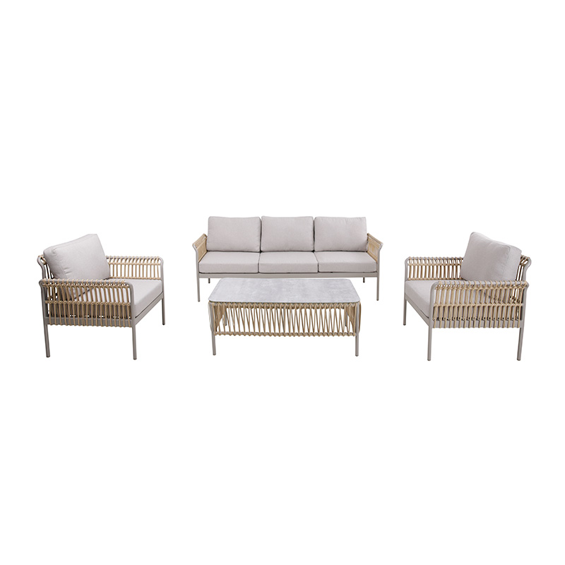 Wholesale Rattan Furniture Set Outdoor Patio Corner Sofa Set 52776C-Set4