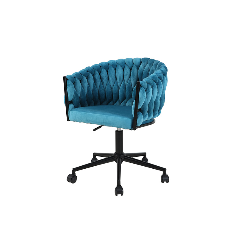 Factory Home Office Chair Velvet Blue Office Chair 26800