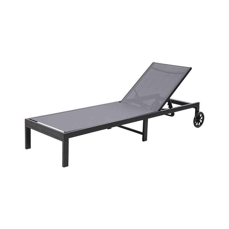 Outdoor Chaise Lounge With Wheels Sunlounger 40630T-WHEEL2-KD