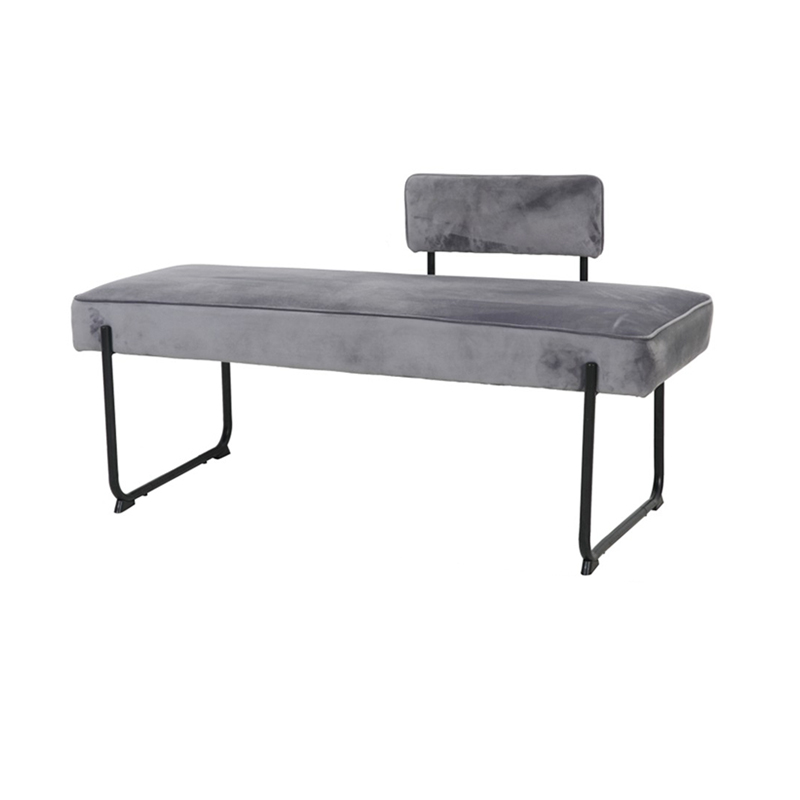 Velvet Bench Velvet Storage Bench Grey 80153D-V15