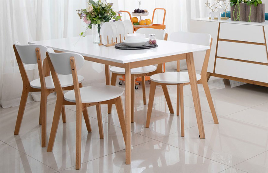 nordic dining table and chairs