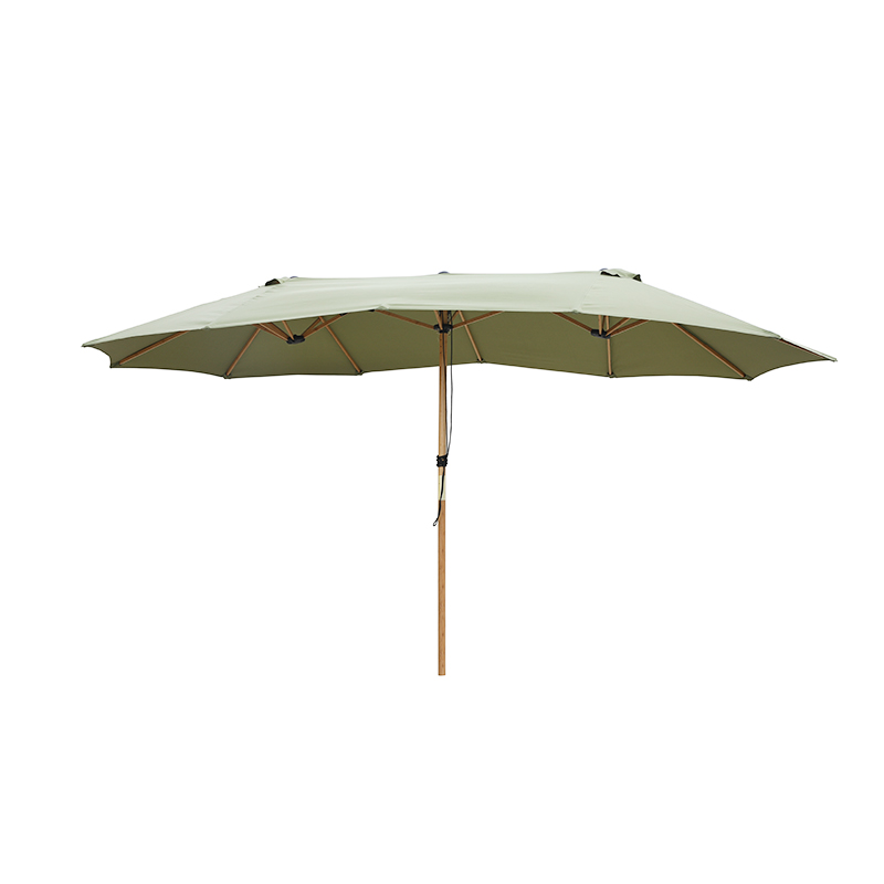 Wholesale Large Beach Umbrella Green Bamboo 60115