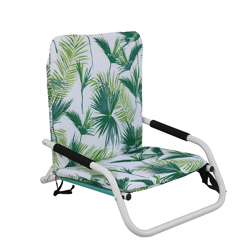 Low Folding Beach Chair Fold Up Small Foldable 40247F LEAF7