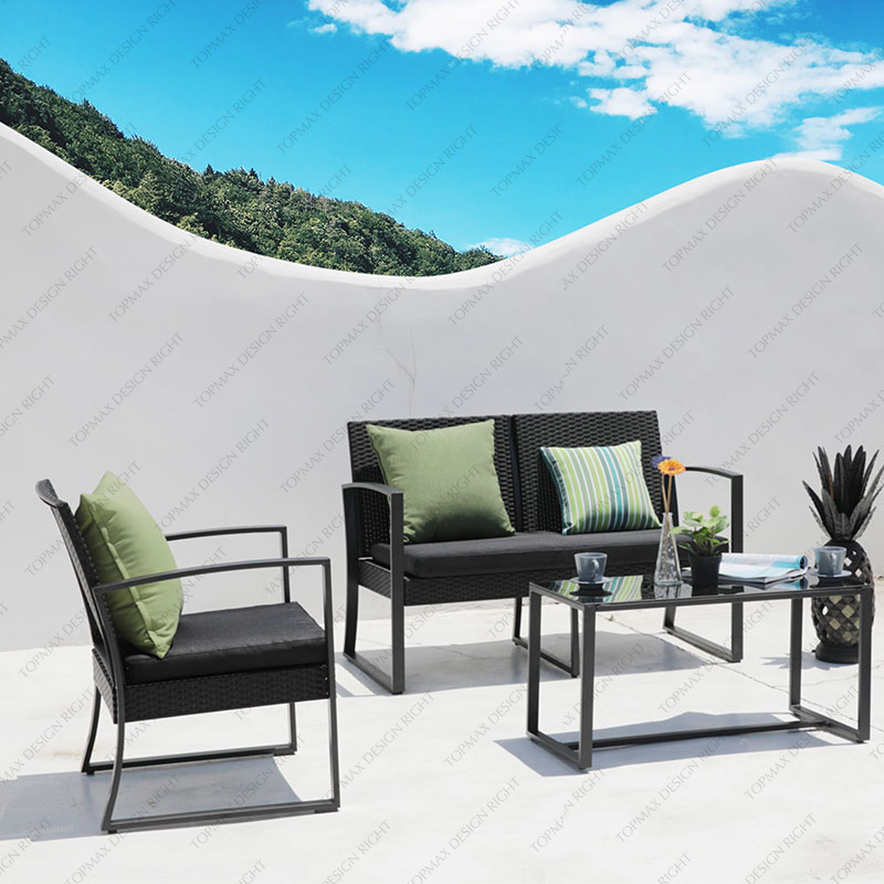 Wholesale Outdoor Patio Sofa Set Garden With Table On Sale 27034RT-SET4