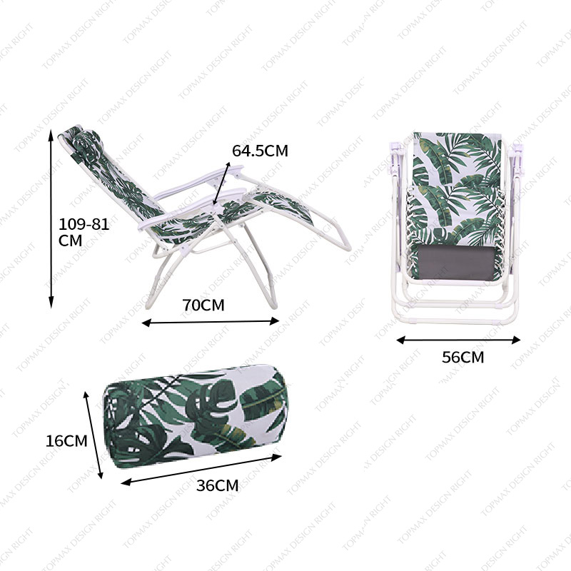 Wholesale Garden Reclining Loungers Balcony Sun Patio Chairs 20345PT5-600D LEAF3