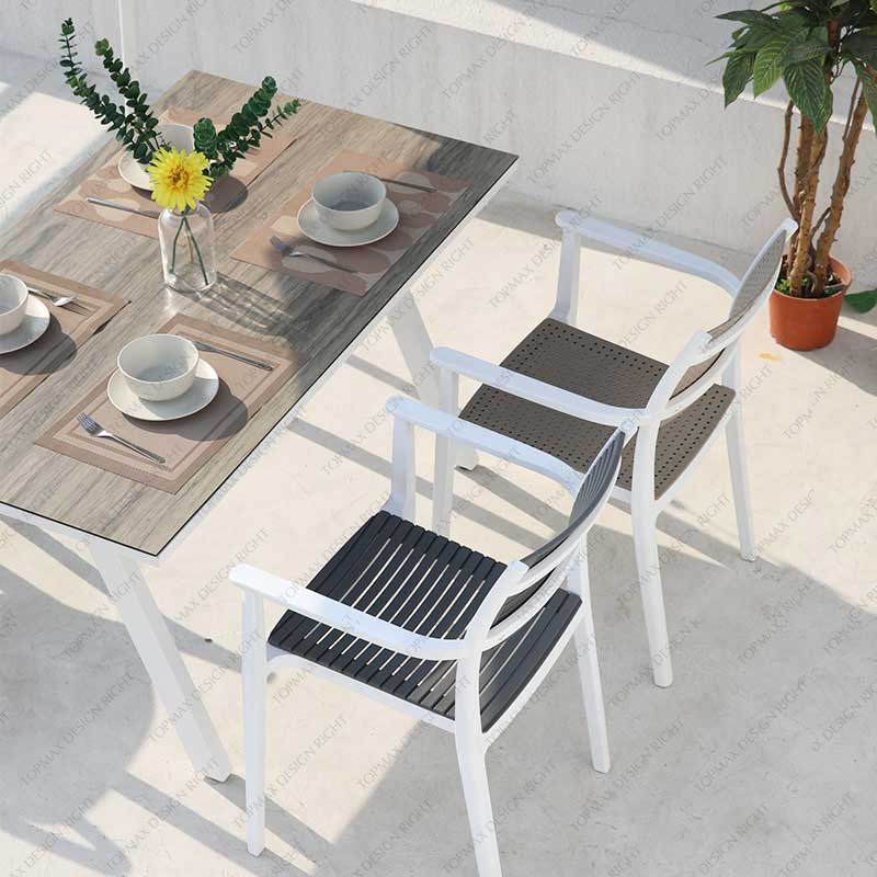 Facory Plastic Patio Chairs Plastic Dining Chairs Backyard Chairs 96075L