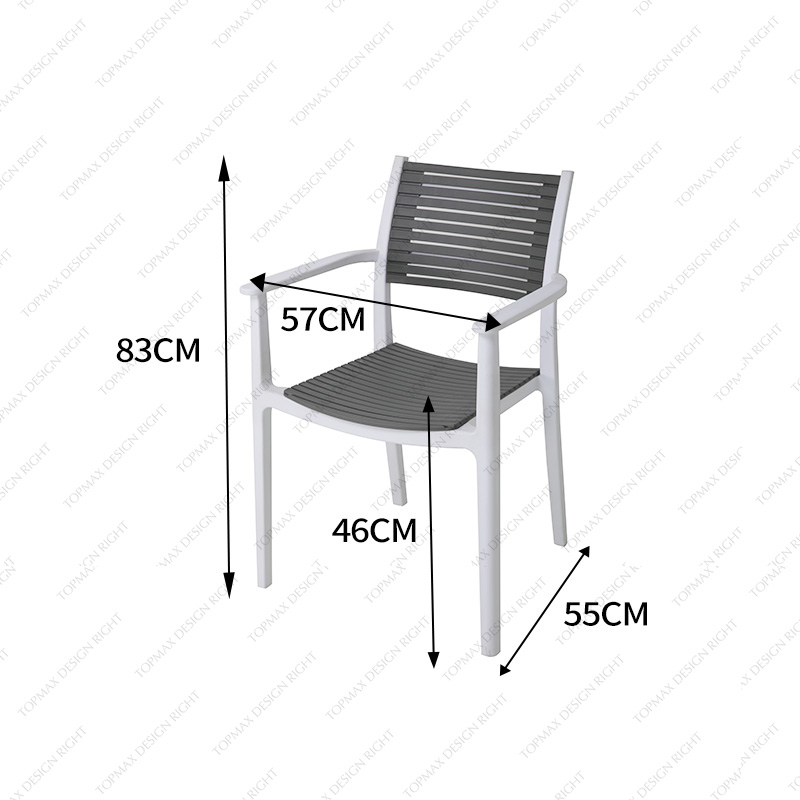 Facory Plastic Patio Chairs Plastic Dining Chairs Backyard Chairs 96075L