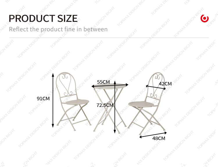 folding bistro set