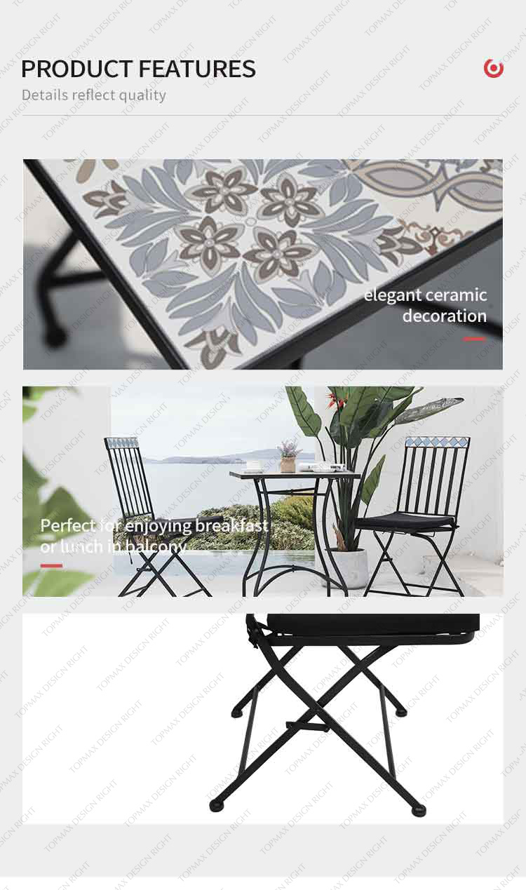 mosaic garden table and chairs