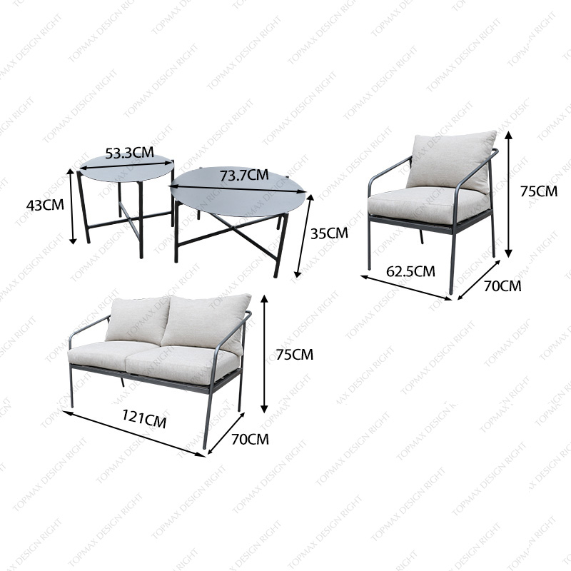 Garden Furniture Sofa Set Cheap Outdoor Furniture Sofa Set 24149-SET5