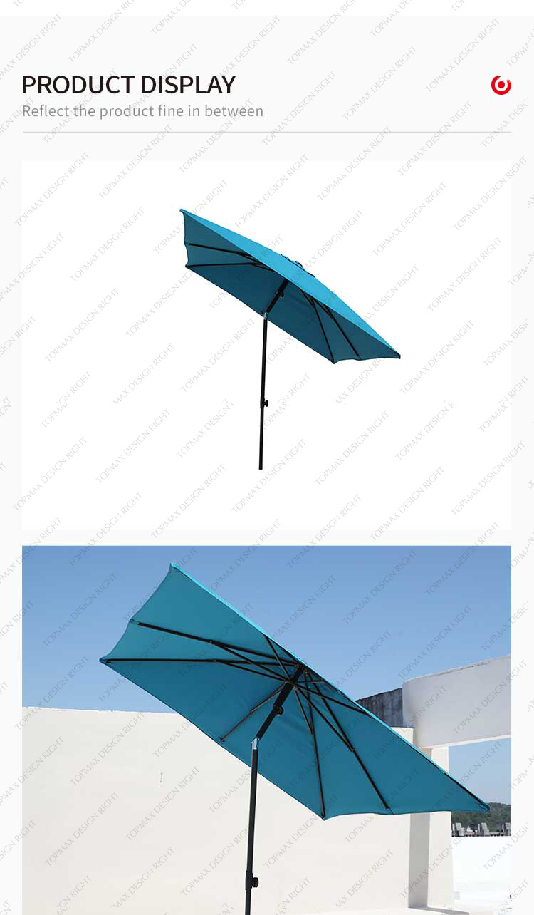 beach umbrella blue