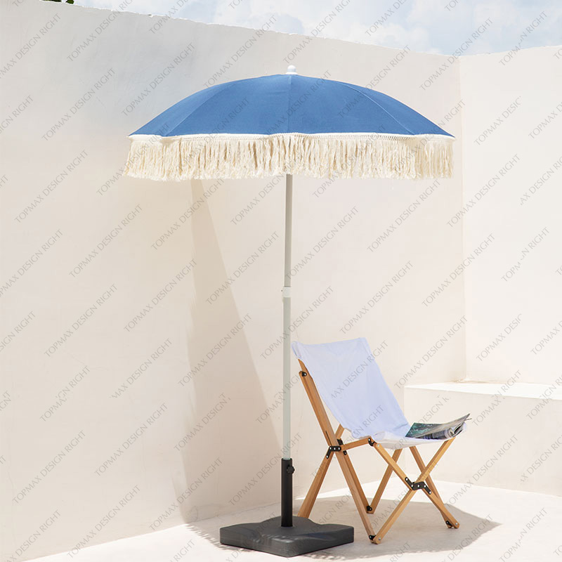 Beach Canopy Umbrella Buy White Beach Umbrella With Tassels 60620C2