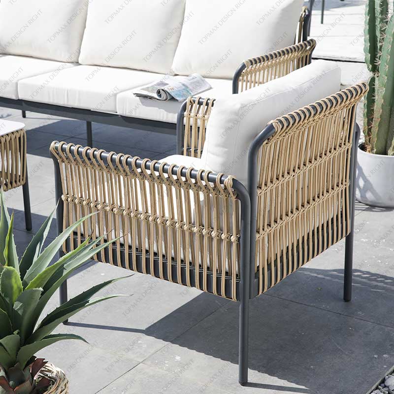 Wholesale Rattan Furniture Set Outdoor Patio Corner Sofa Set 52776C-Set4