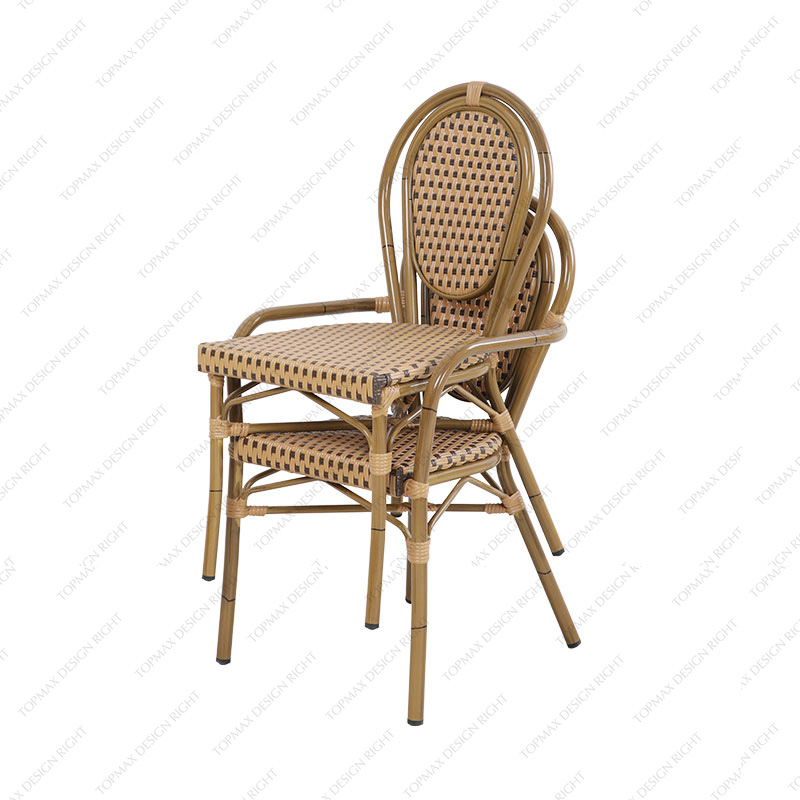 Facory Rattan Dining Chairs Stackable Garden Chairs For Sale 50899B