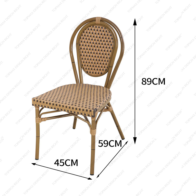 Facory Rattan Dining Chairs Stackable Garden Chairs For Sale 50899B