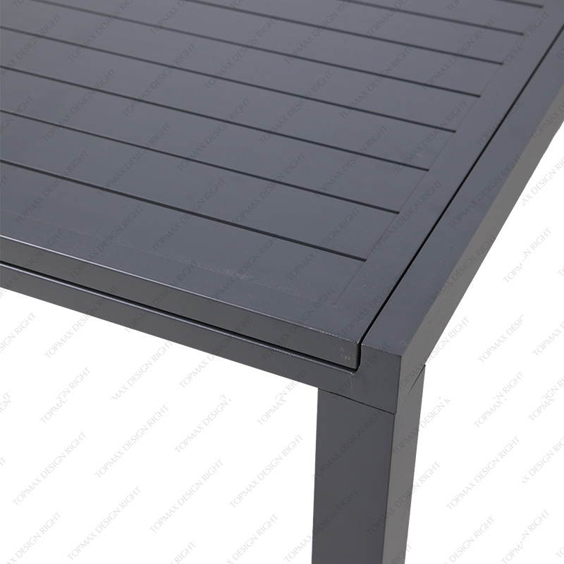 Outdoor Dining Table Supplier Square Extendable Dining Table 44547T-ALUM