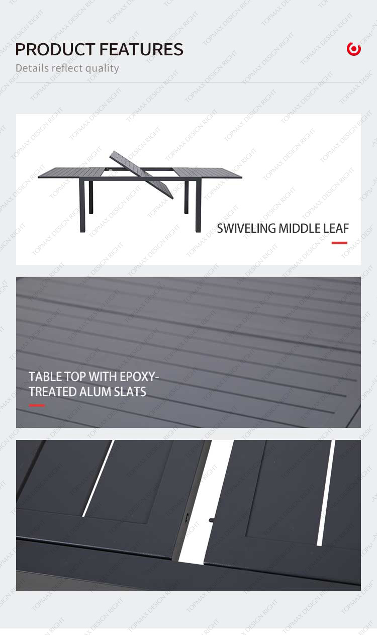 rectangle patio table