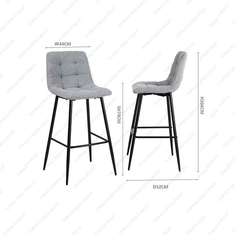 Custom Bar Chairs For Sale Bar Chairs With Backs Sitting Stool 80252BC-F14