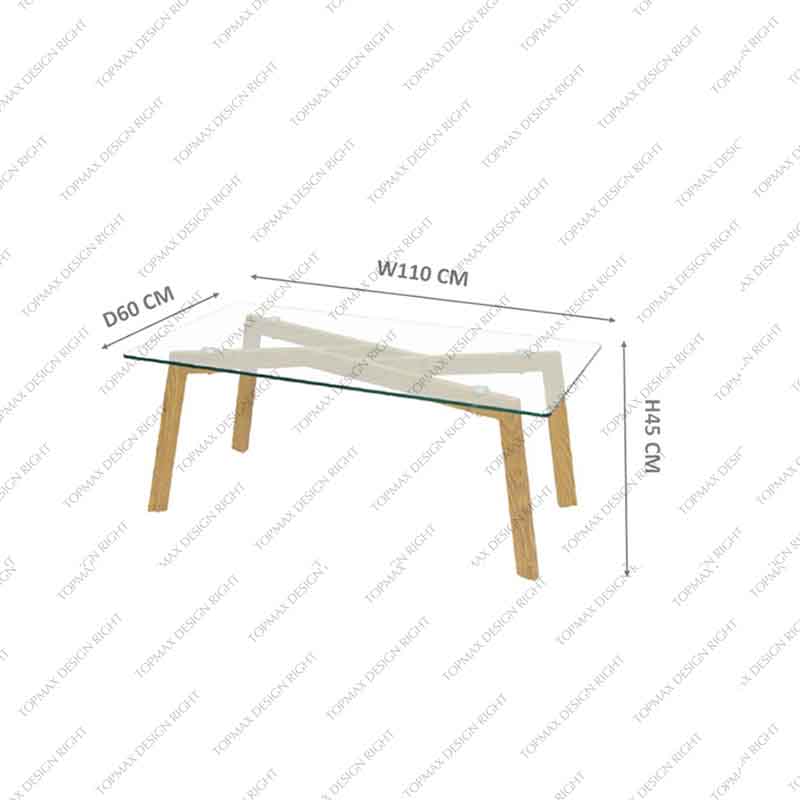 Factory Glass Side Table Square Glass Coffee Table Online 80119-CT