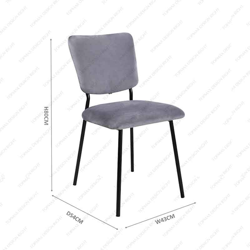 Factory Velvet Dining Chairs Cheap Chairs For Sale Gray 80323A