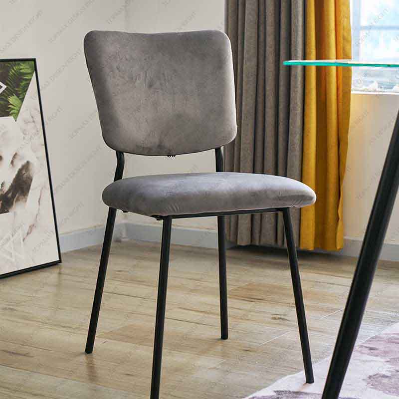 Factory Velvet Dining Chairs Cheap Chairs For Sale Gray 80323A