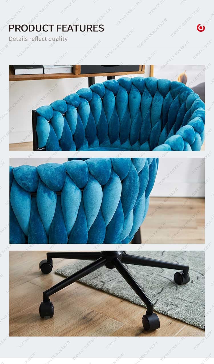 velvet office chair