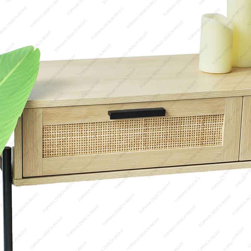 Wholesale Console Table With Drawers Small Console Table Rattan 27697