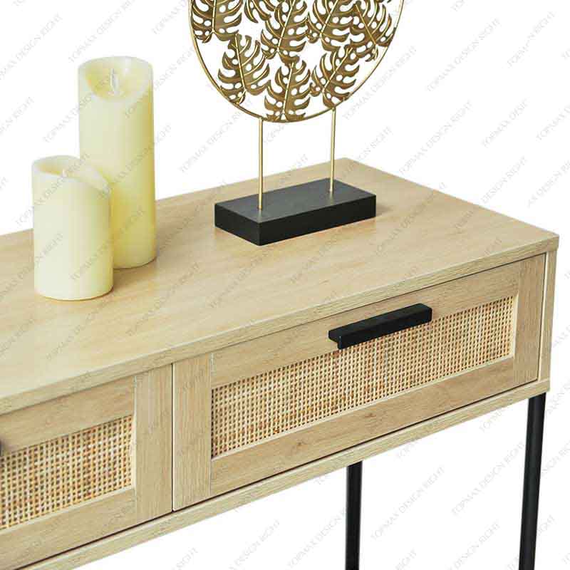 Wholesale Console Table With Drawers Small Console Table Rattan 27697