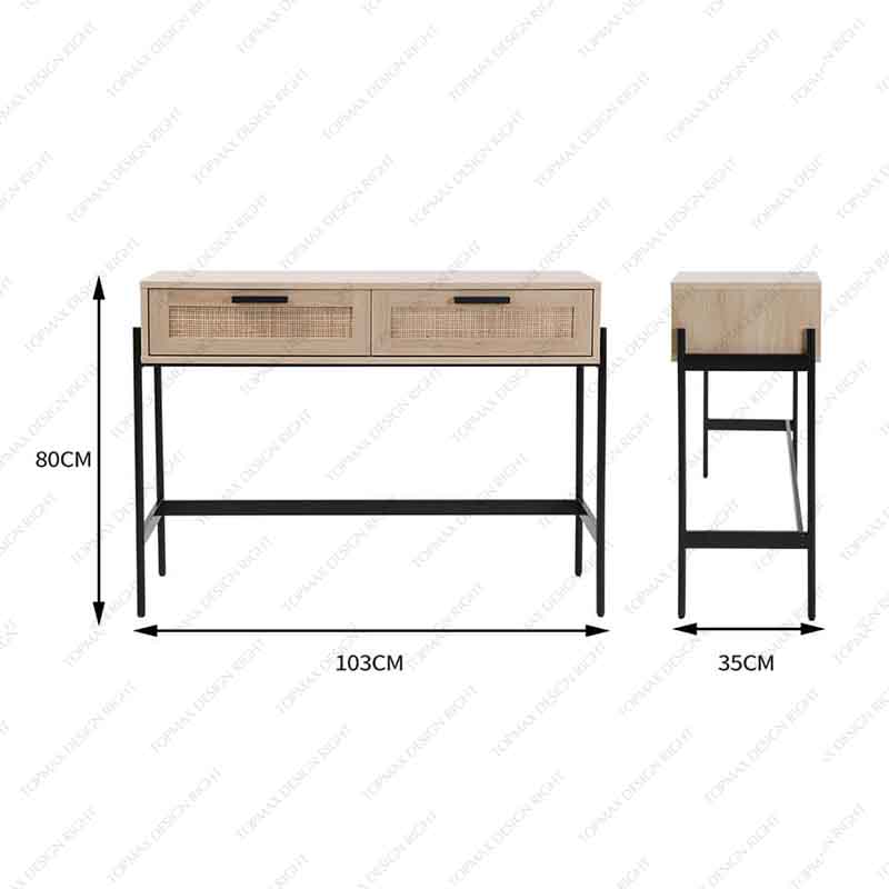 Wholesale Console Table With Drawers Small Console Table Rattan 27697