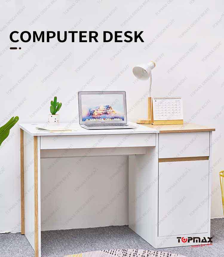 White Desk With Drawers