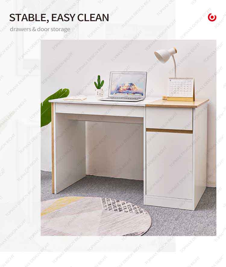 White Desk With Drawers