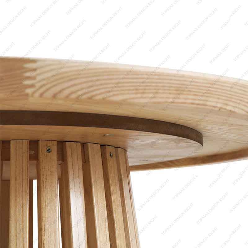 Wooden Dining Table Round Wood Dining Table JX15007-ASH-R100