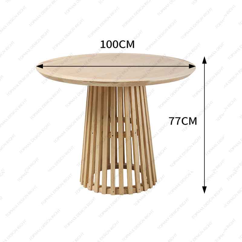 Wooden Dining Table Round Wood Dining Table JX15007-ASH-R100