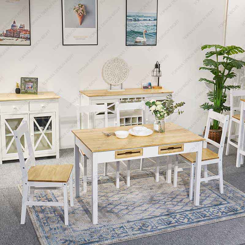 Factory Dining Room Sets Kitchen Table Wooden Set SD11168