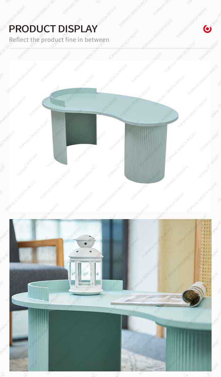 blue coffee table