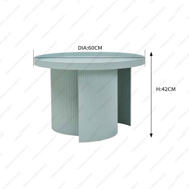 Factory Circle Coffee Table Contemporary Modern 62234B