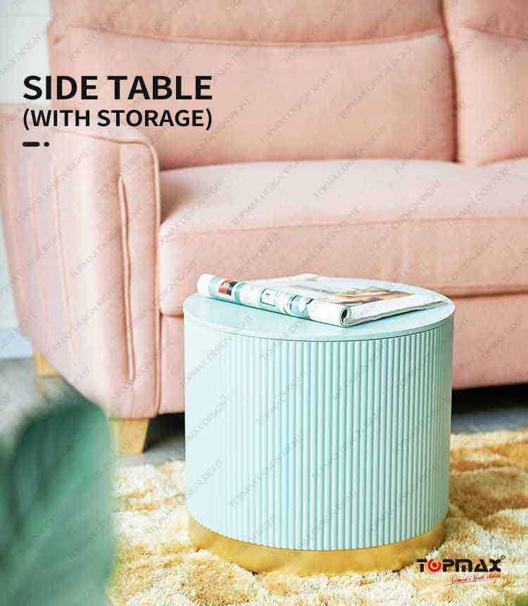 side table with storage