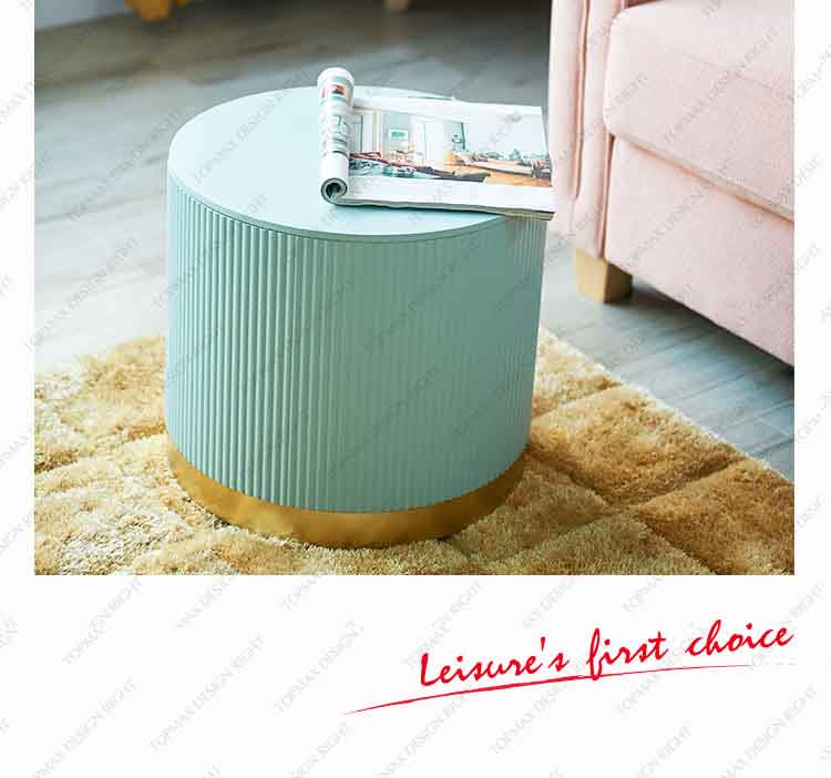 blue side table