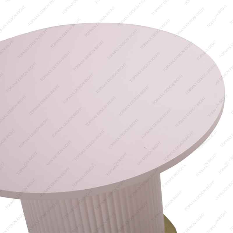 Round Metal Coffee Table Center Table Online Pink 62234D-45