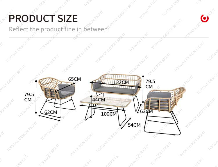 outdoor wicker sofa set