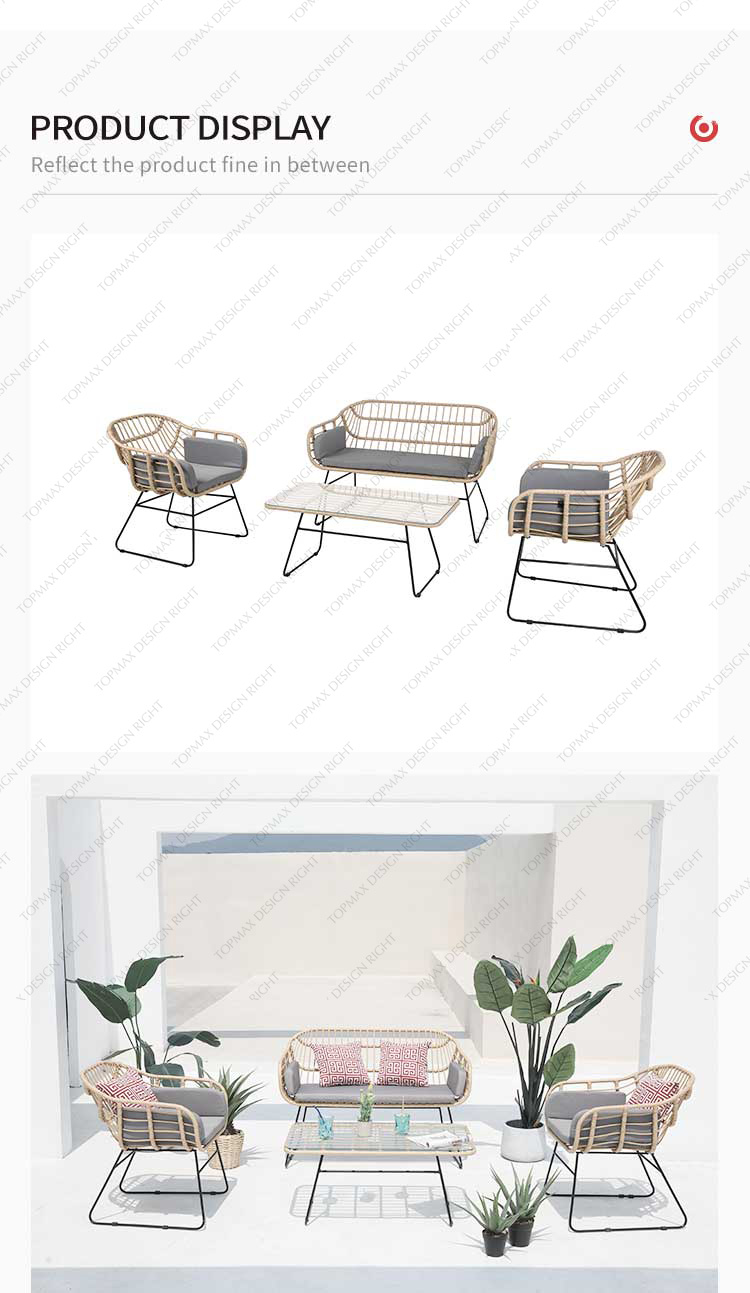 4 piece garden sofa set