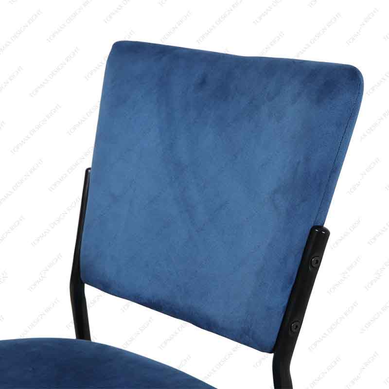 Upholstered Dining Chairs Grey Velvet Modern 80323B