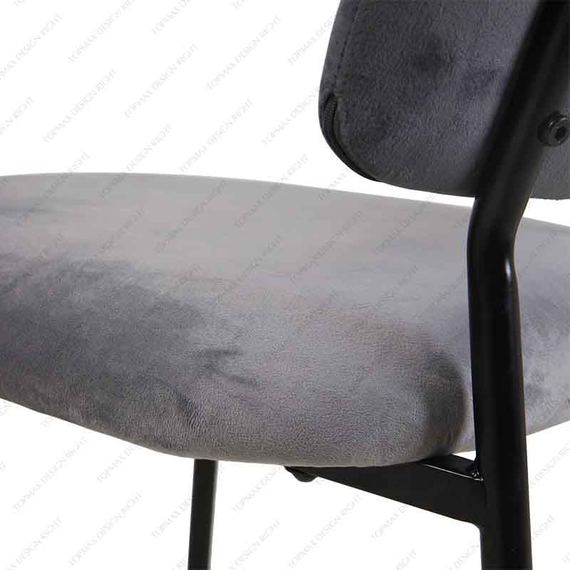 Gray Dining Chairs Designer Dining Chairs Cushioned 80226D